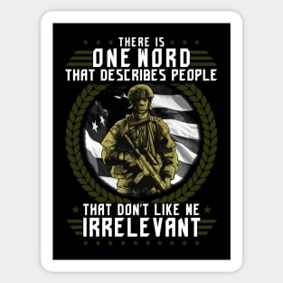 Veteran Military Soldier with rifle Sticker